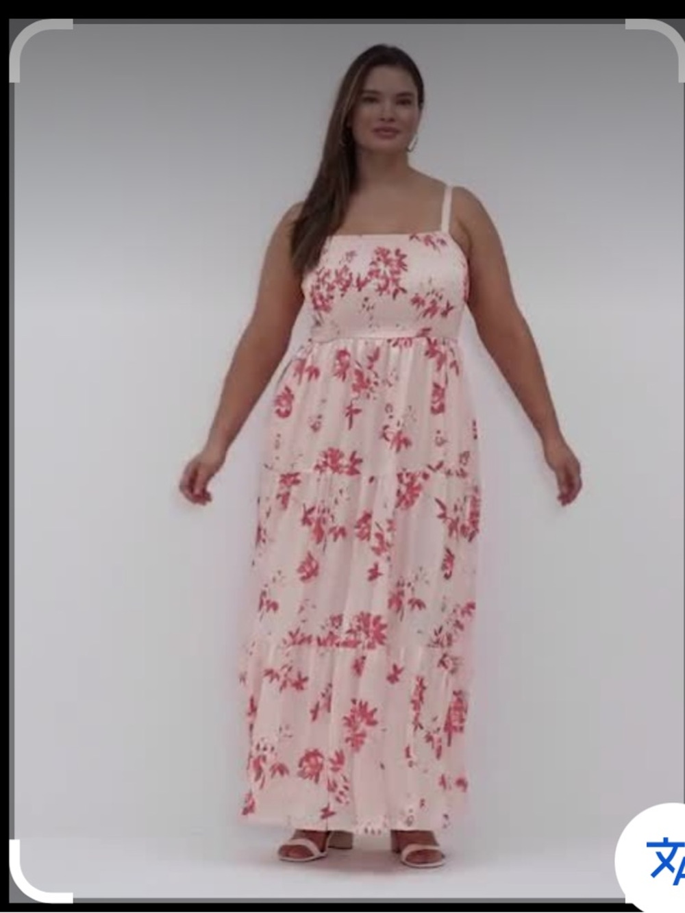 Lane Bryant Pink Floral Smocked Maxi Dress - Picture 5 of 15